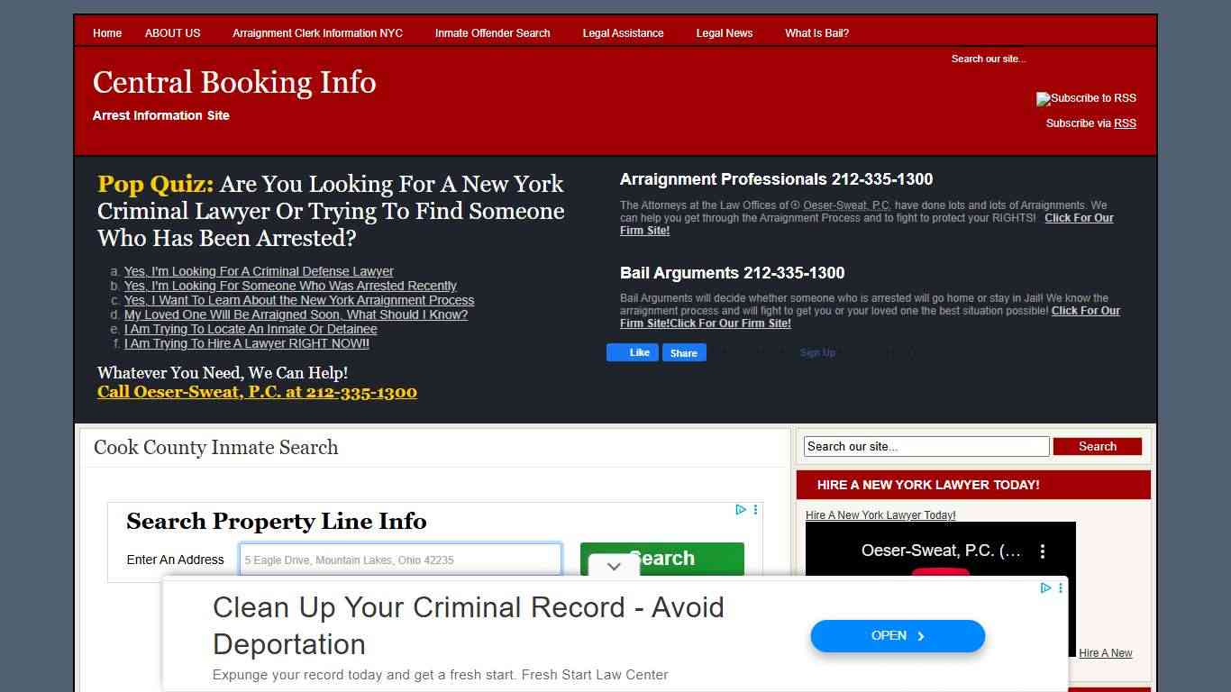 Cook County Inmate Search - Central Booking Info